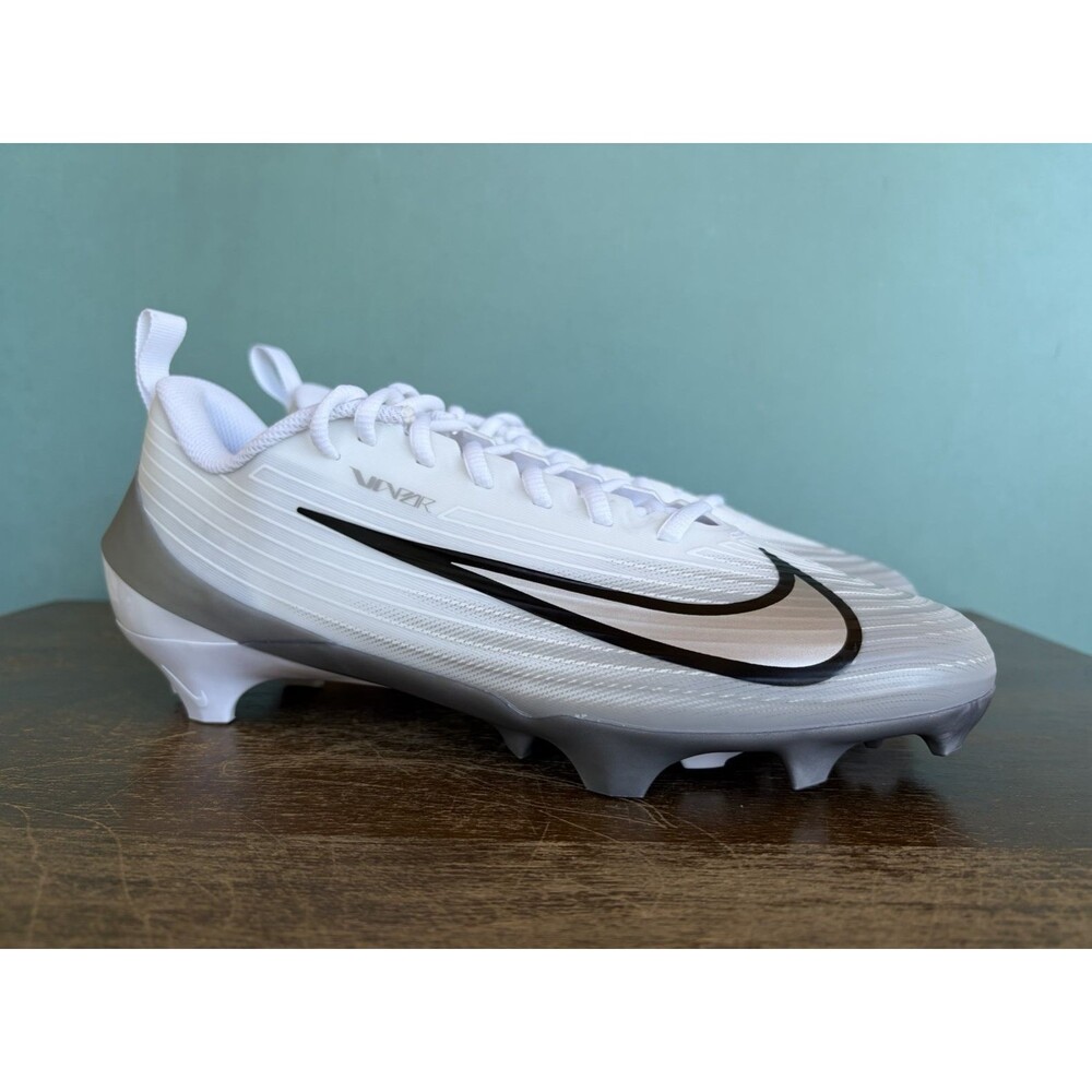 Nike Vapor Speed 3 White/Silver Football Cleats Men's Size 10 FB3303-100